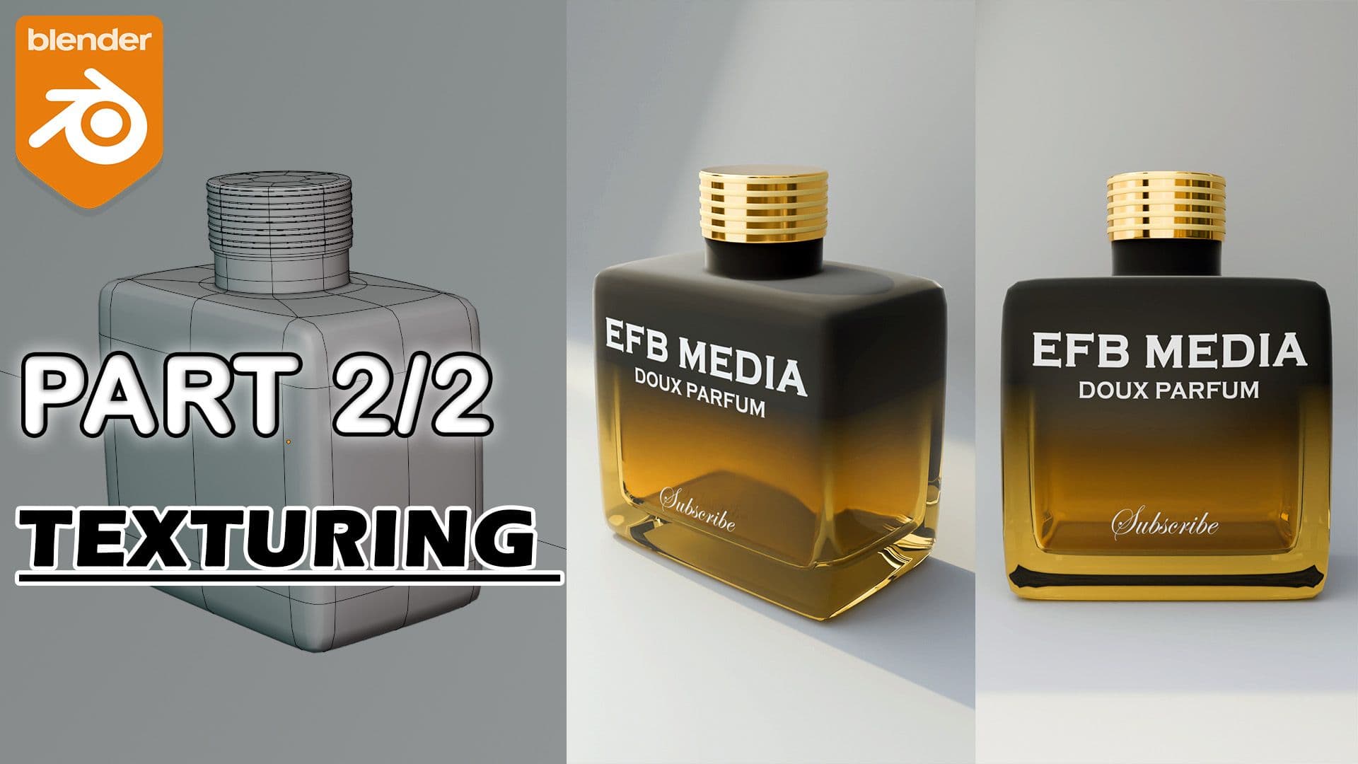 Texturing a Perfume Bottle in Blender: Step-by-Step Guide (Part 2)
